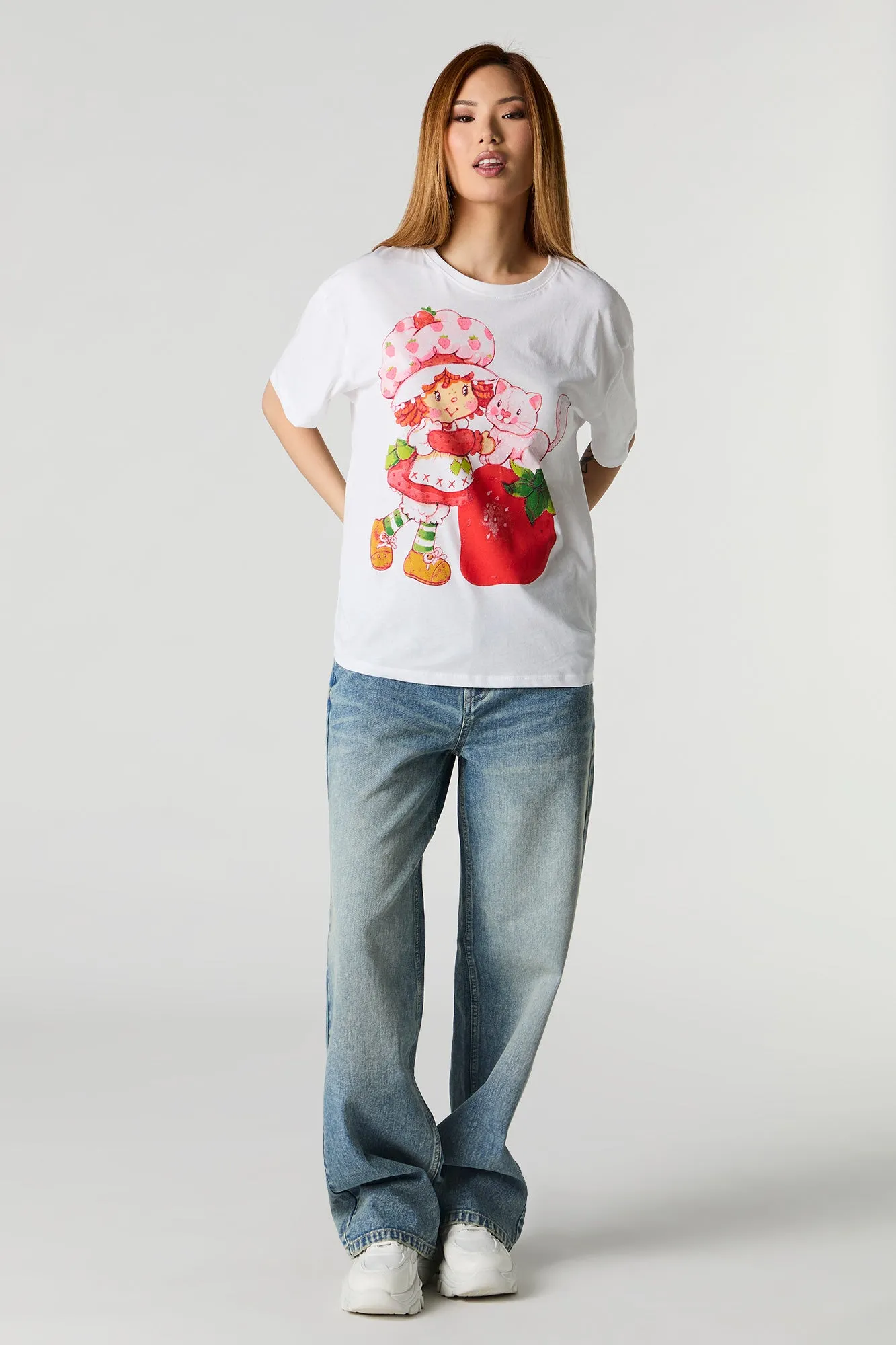 Strawberry Shortcake Graphic Boyfriend T-Shirt sold by Urban Planet product image thumbnail 3