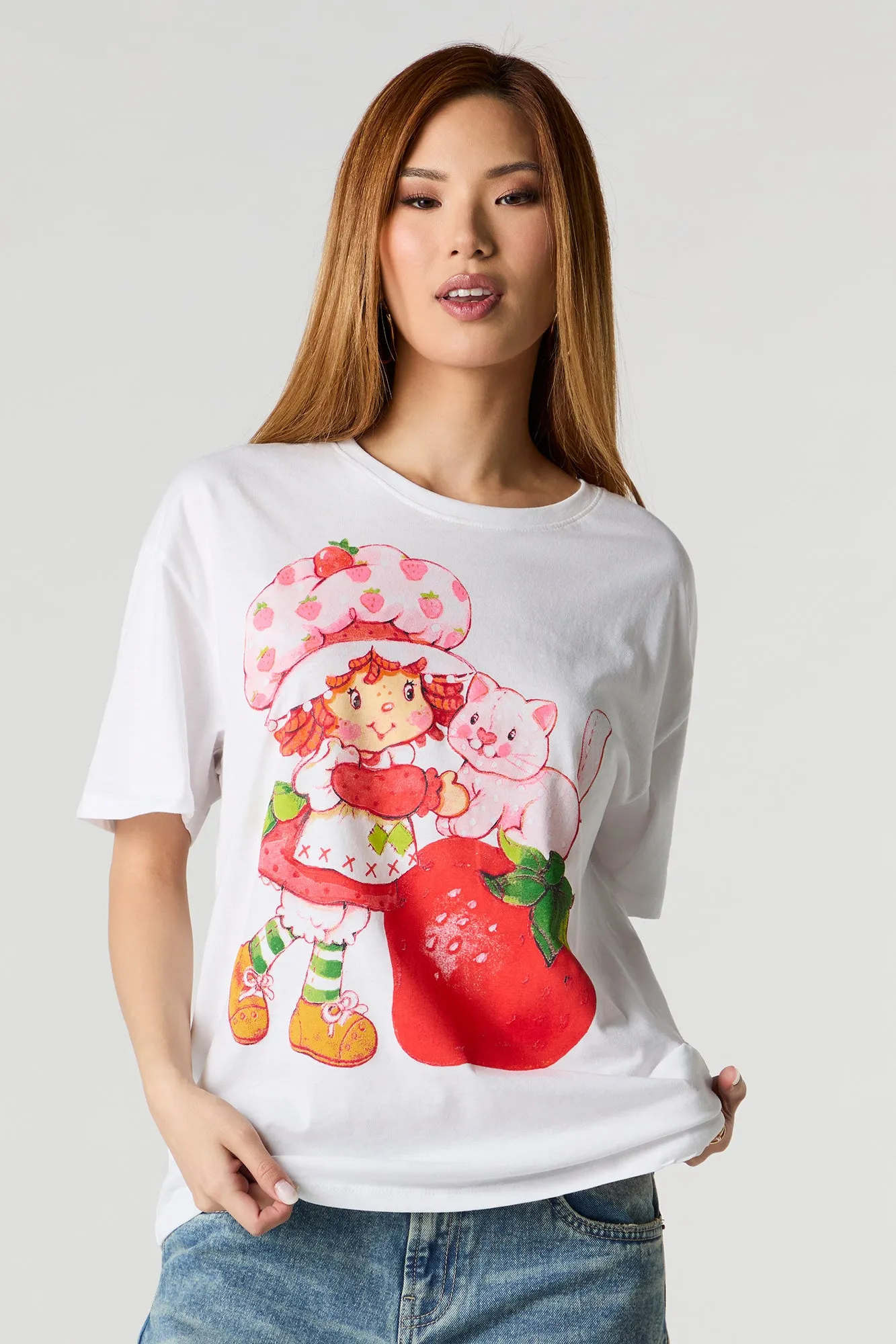Strawberry Shortcake Graphic Boyfriend T-Shirt sold by Urban Planet