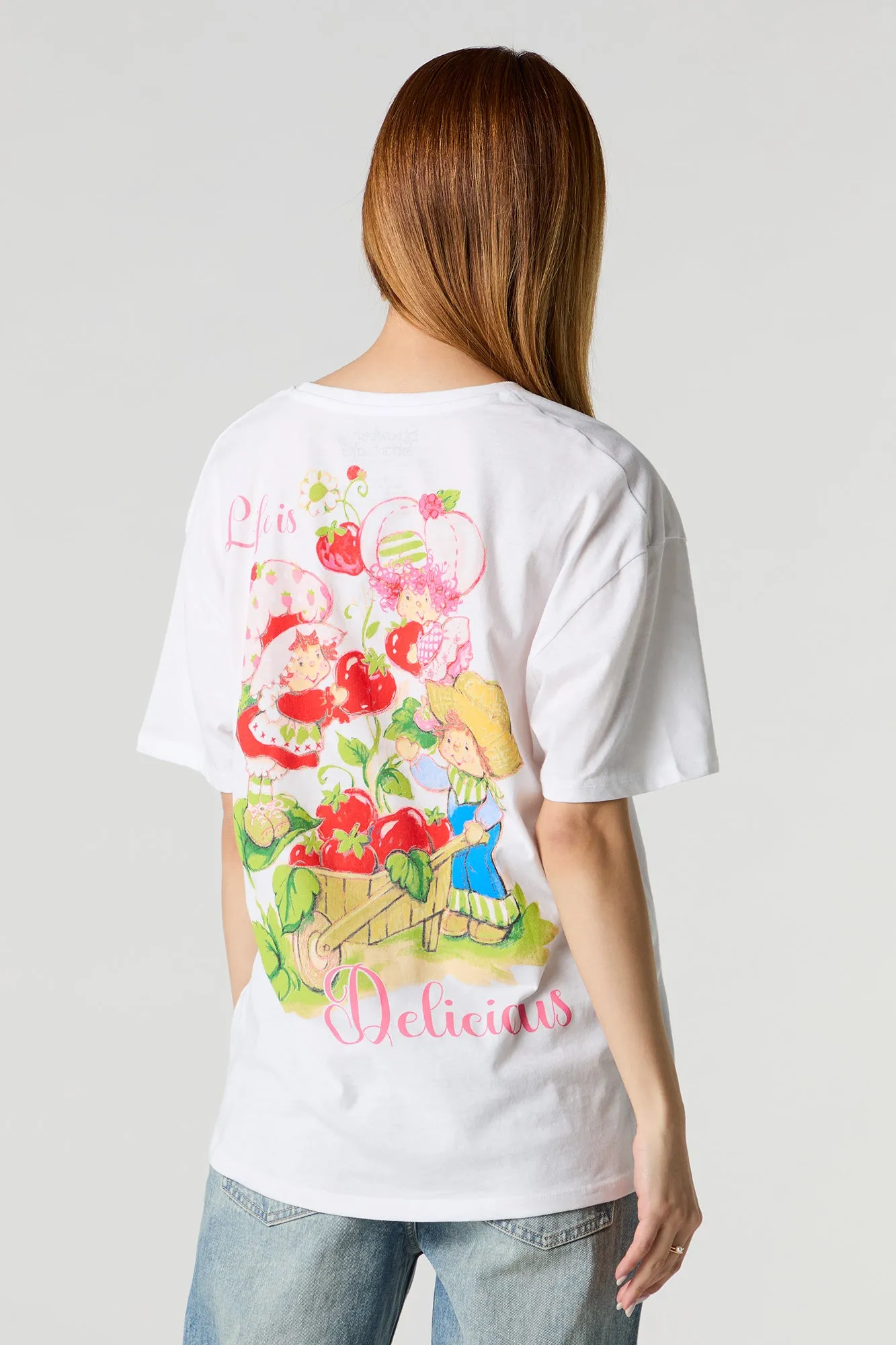 Strawberry Shortcake Graphic Boyfriend T-Shirt sold by Urban Planet product image thumbnail 2