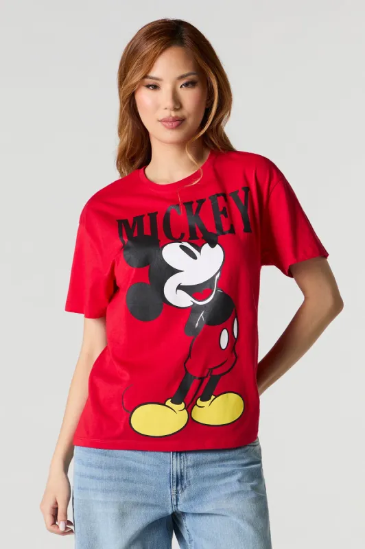 T-shirt de coupe garçonne à imprimé Mickey 28 sold by Urban Planet