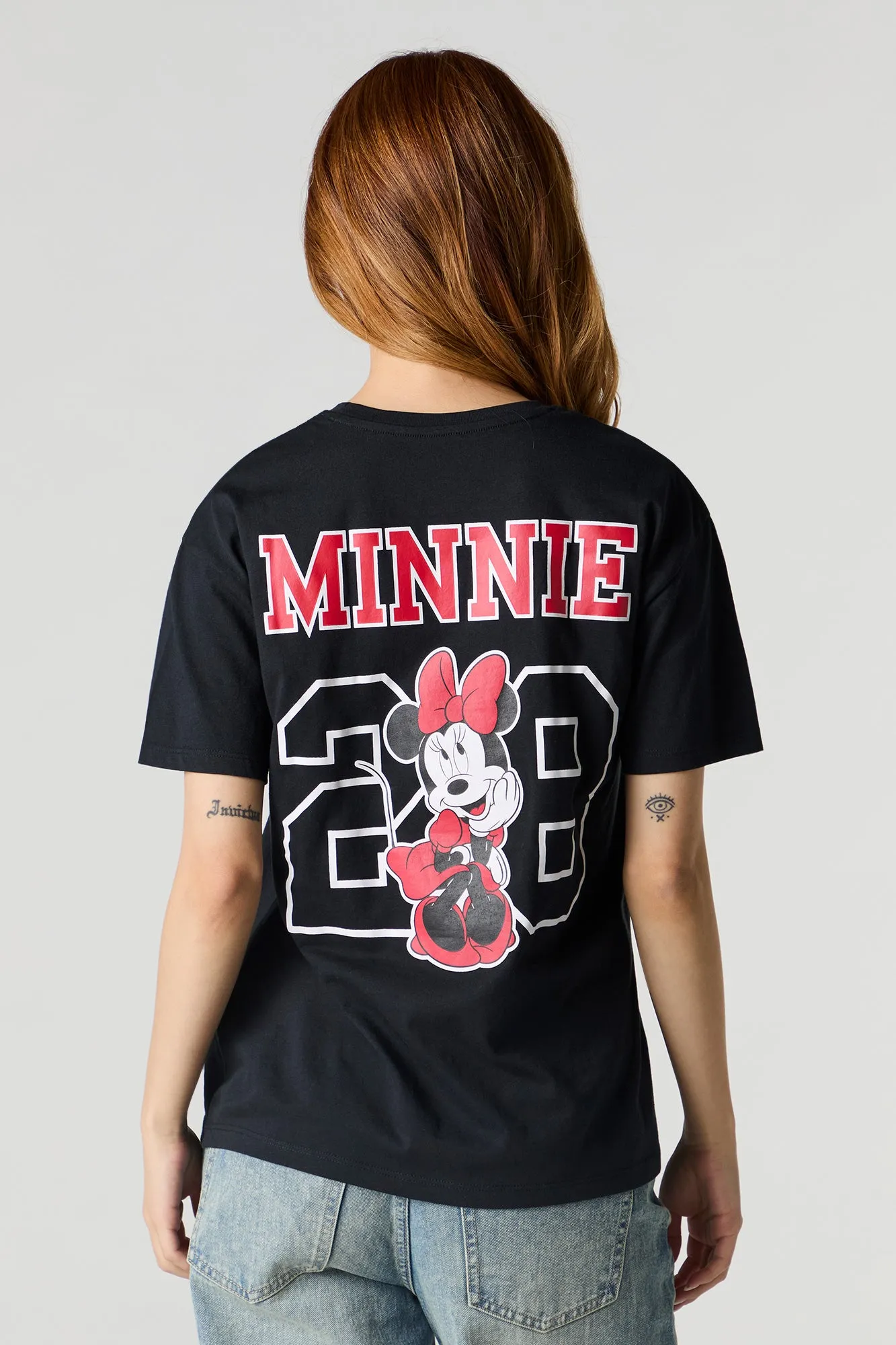 T-shirt de coupe garçonne à imprimé Minnie Mouse sold by Urban Planet