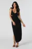 Robe midi à fente et découpe avec anneau sold by Urban Planet