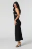 Robe midi à fente et découpe avec anneau sold by Urban Planet
