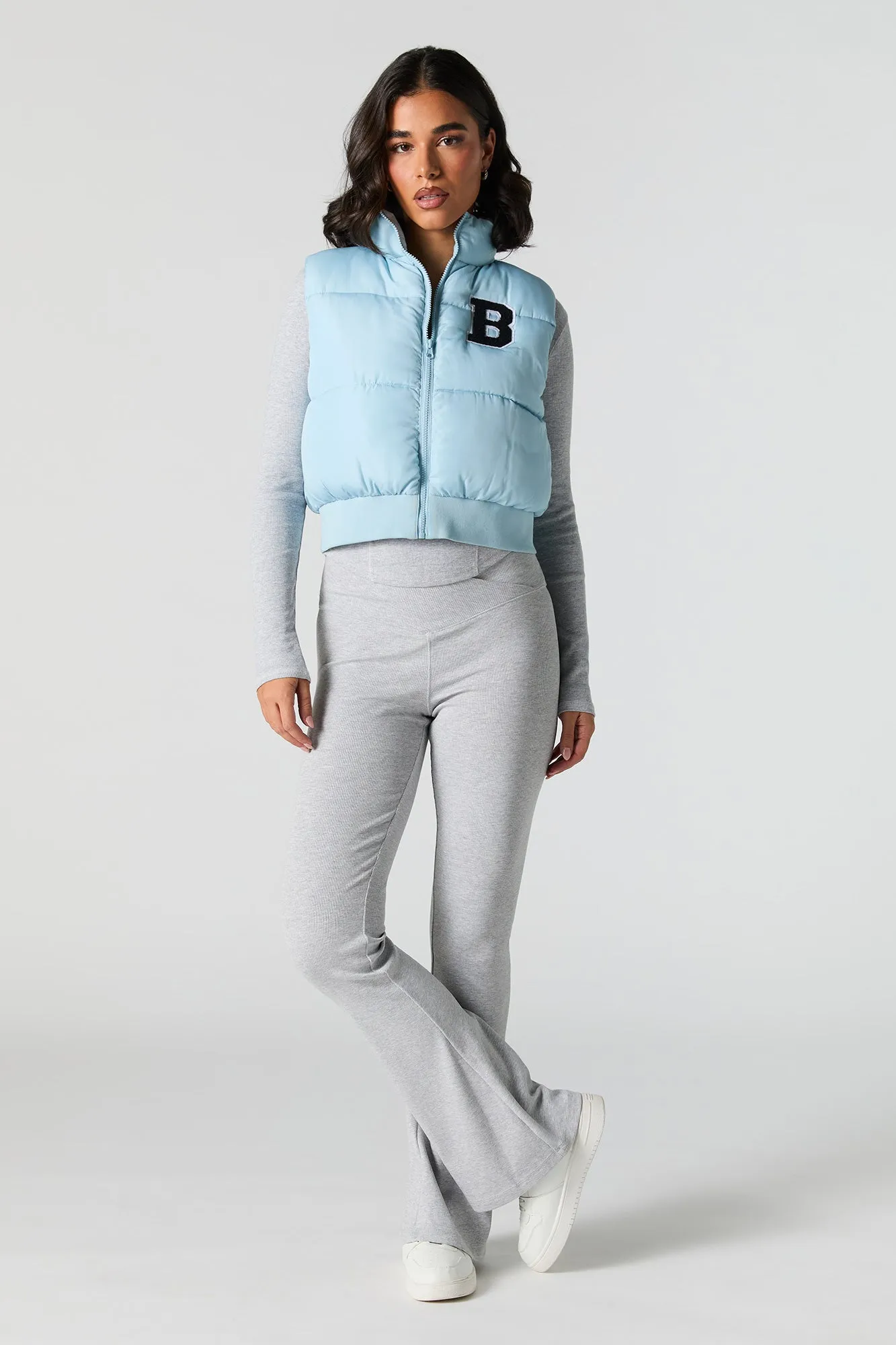 Veste bouffante avec motif brodé Lettre en chenille sold by Urban Planet product image thumbnail 3