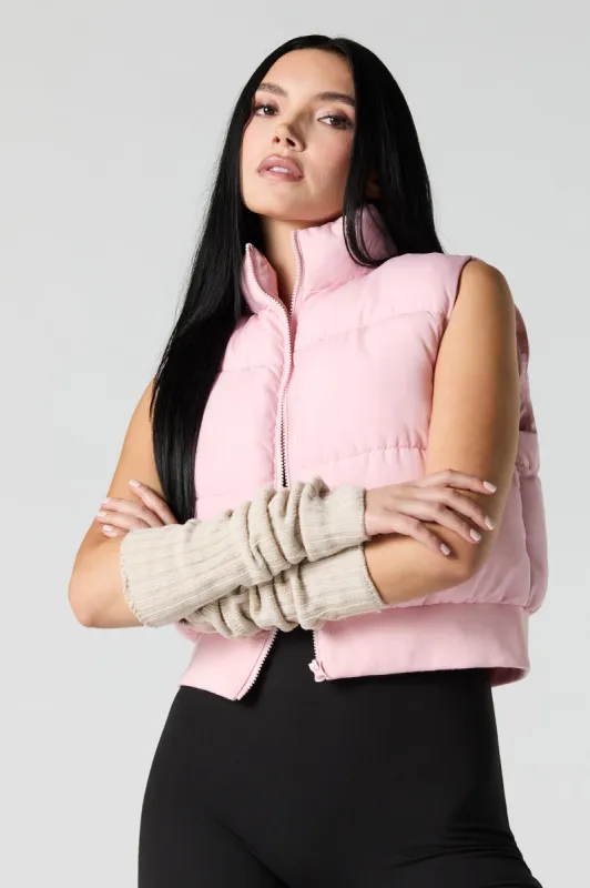 Cropped Puffer Vest sold by Urban Planet
