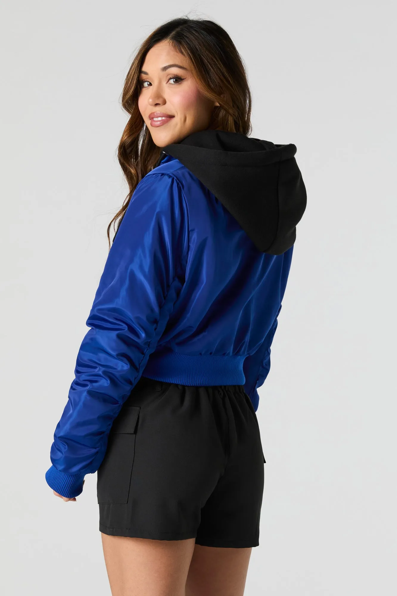 Blouson aviateur court en nylon sold by Urban Planet product image thumbnail 2