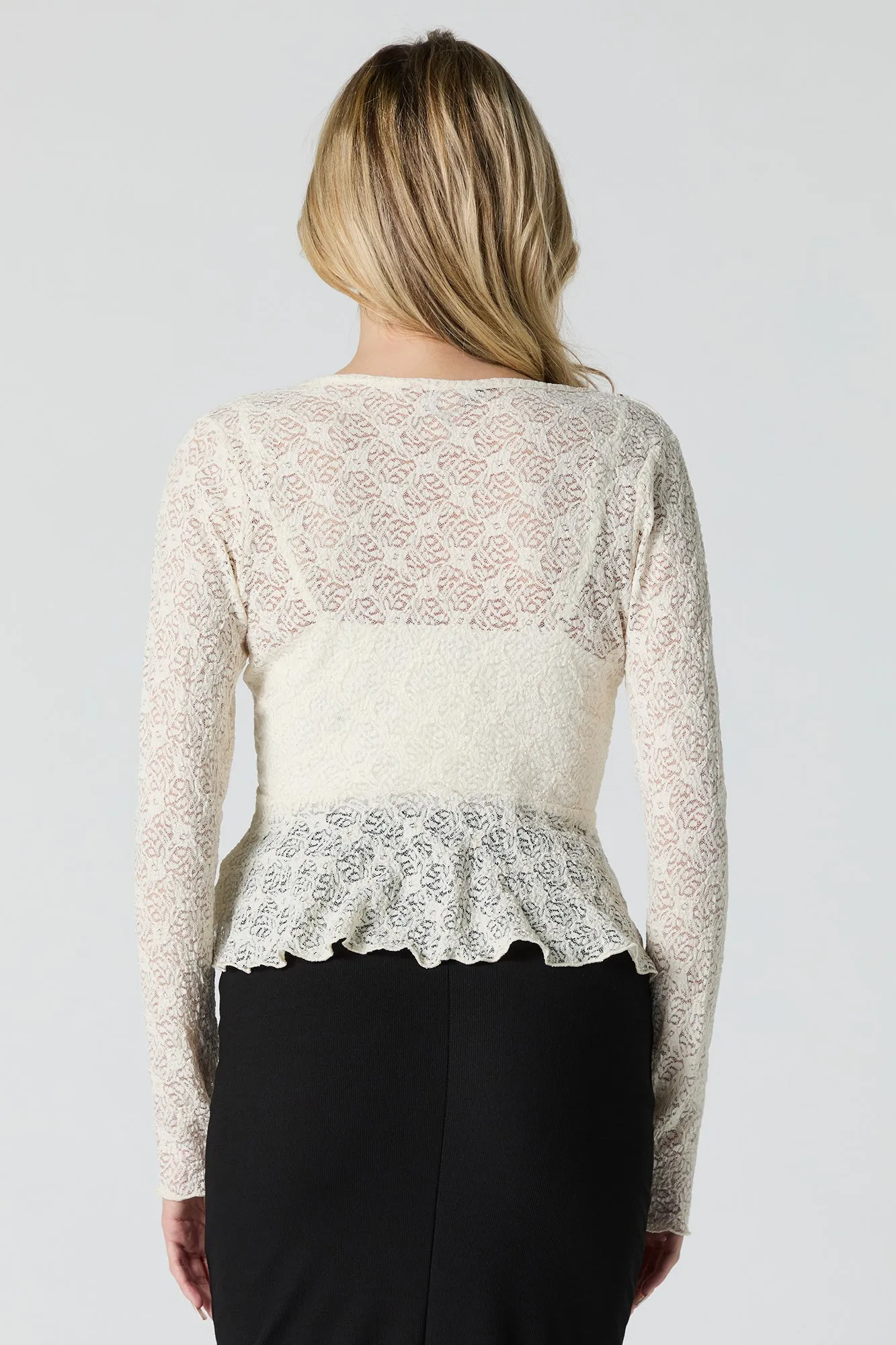 Haut ouvert à manche longue avec attache à l'avant sold by Urban Planet product image thumbnail 2