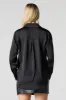 Satin Button-Up Top sold by Urban Planet