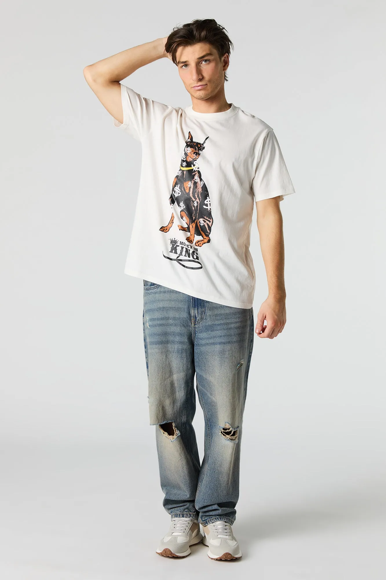 Money is King Graphic T-Shirt sold by Urban Planet product image thumbnail 3