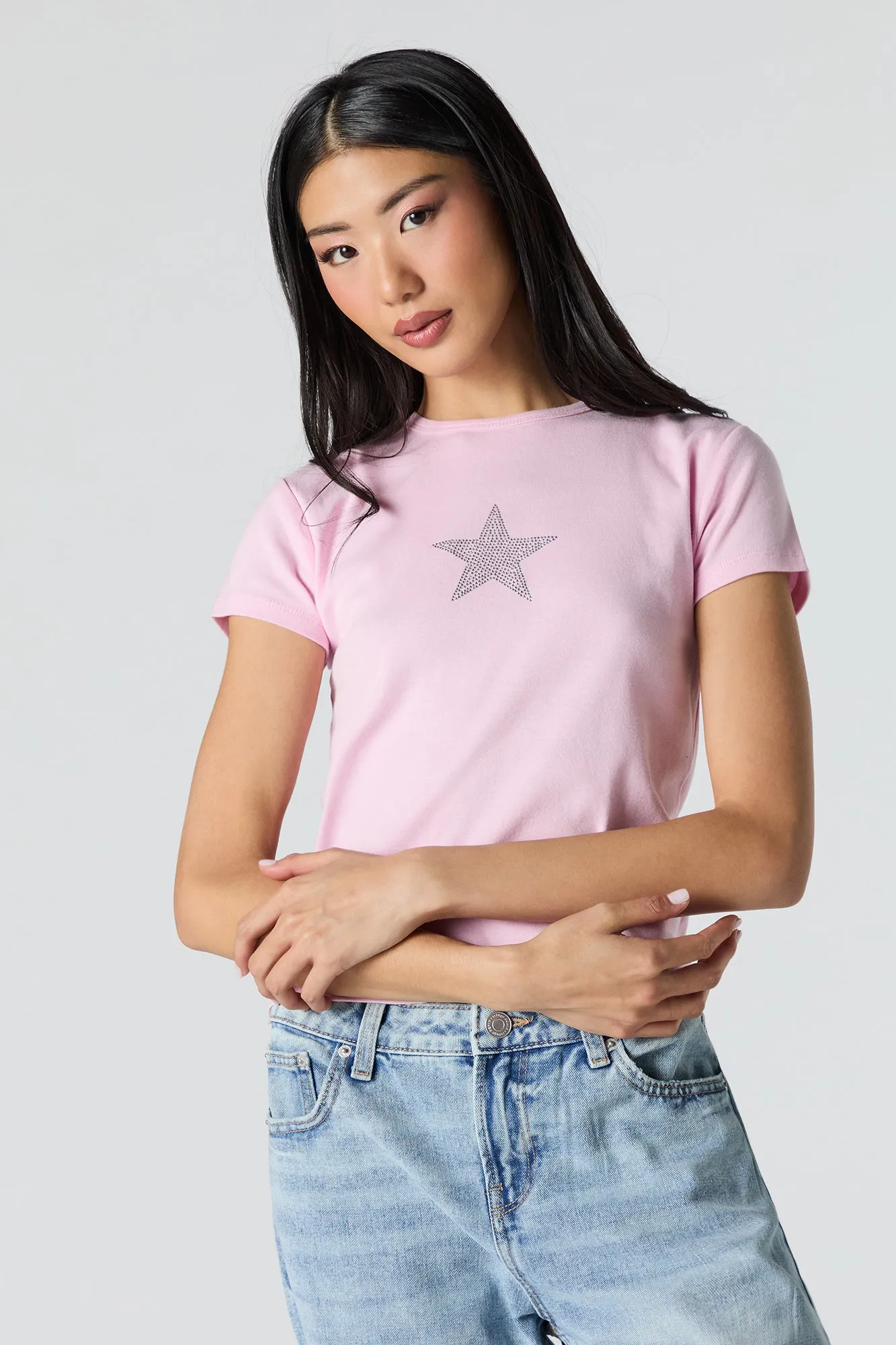 Rhinestone Star T-Shirt sold by Urban Planet