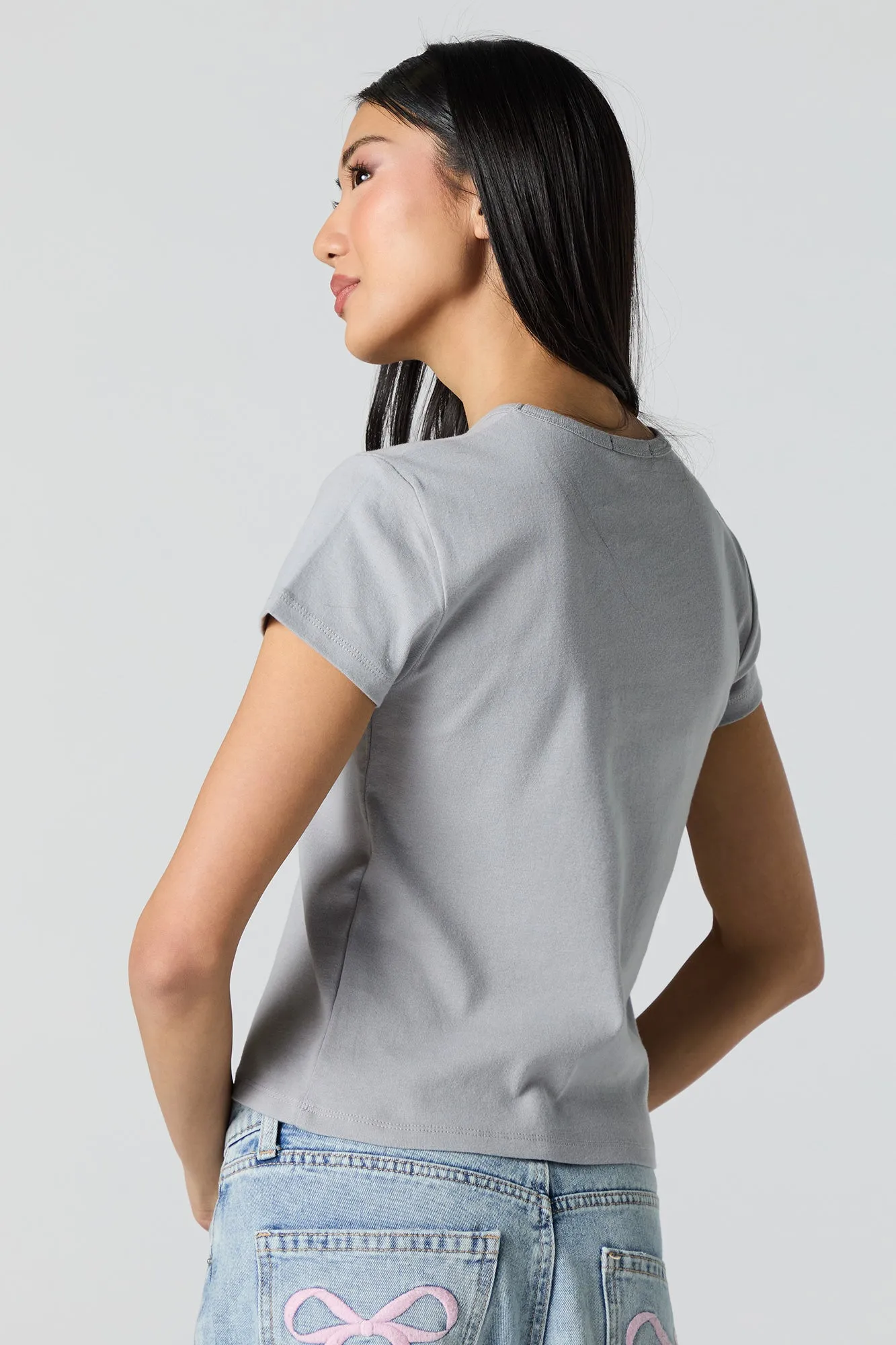 LUV Bears Embroidered T-Shirt sold by Urban Planet product image thumbnail 2