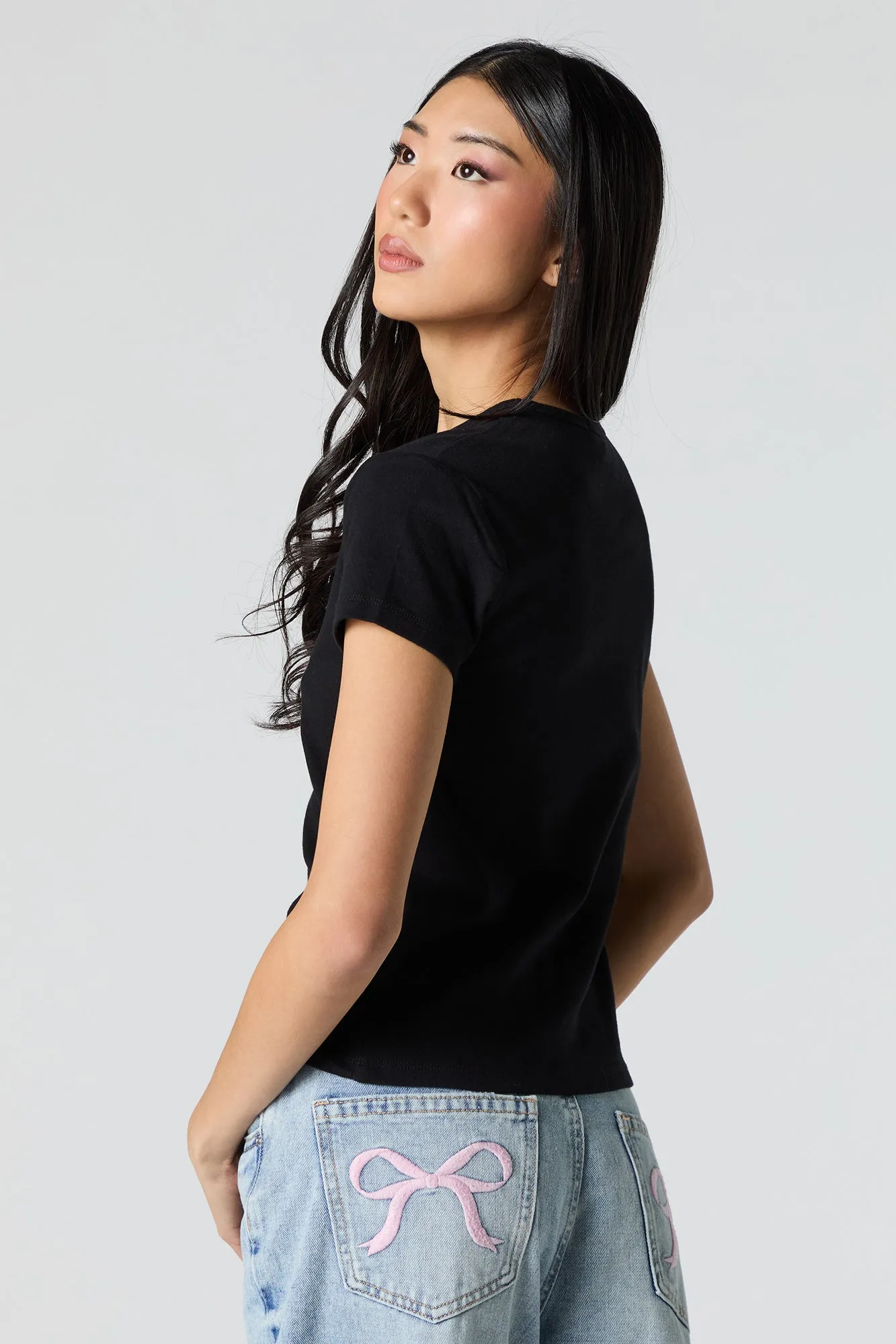 T-shirt à motif de cerises en pierres du Rhin sold by Urban Planet product image thumbnail 2