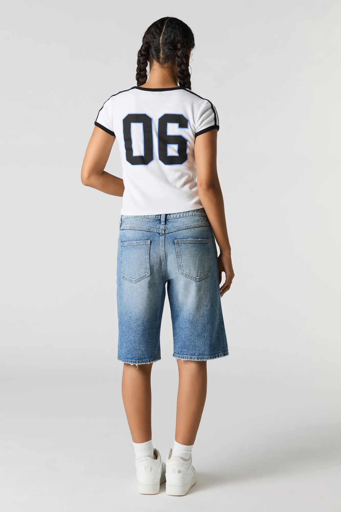 Jean-short délavé moyen vintage sold by Urban Planet product image thumbnail 3