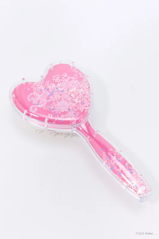 Brosse Barbie™ en forme de  coeur avec confettis sold by Urban Planet