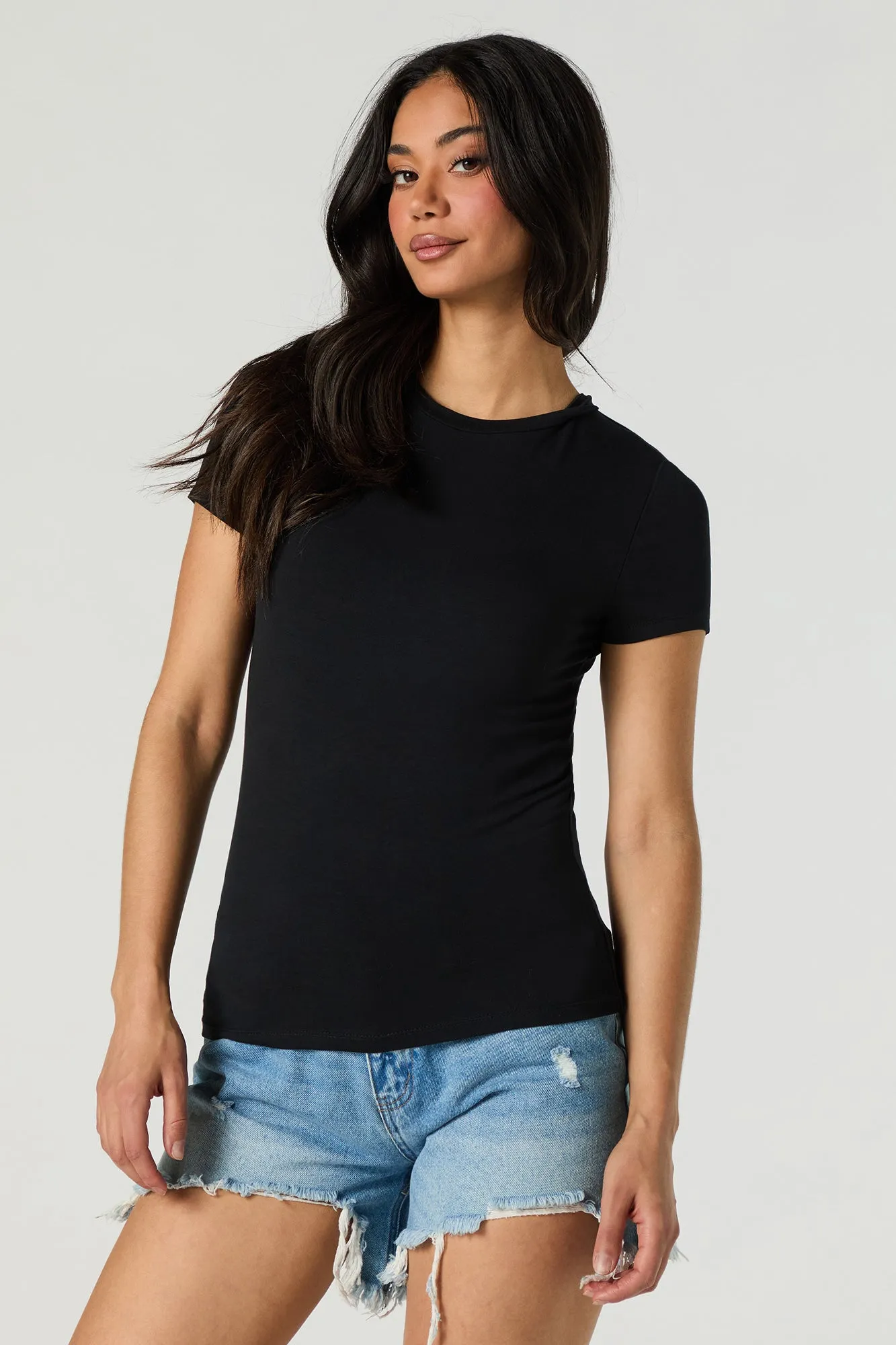 Fitted Crewneck T-Shirt sold by Urban Planet product image thumbnail 4