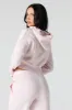 Fleece Ruffle Trim Zip-Up Hoodie sold by Urban Planet