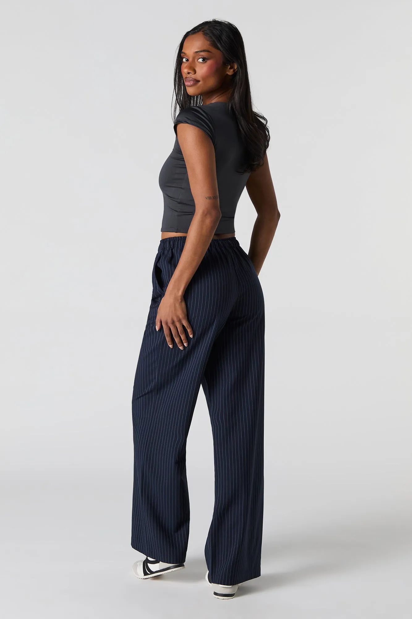 Drawstring Wide Leg Dress Pant sold by Urban Planet product image thumbnail 3
