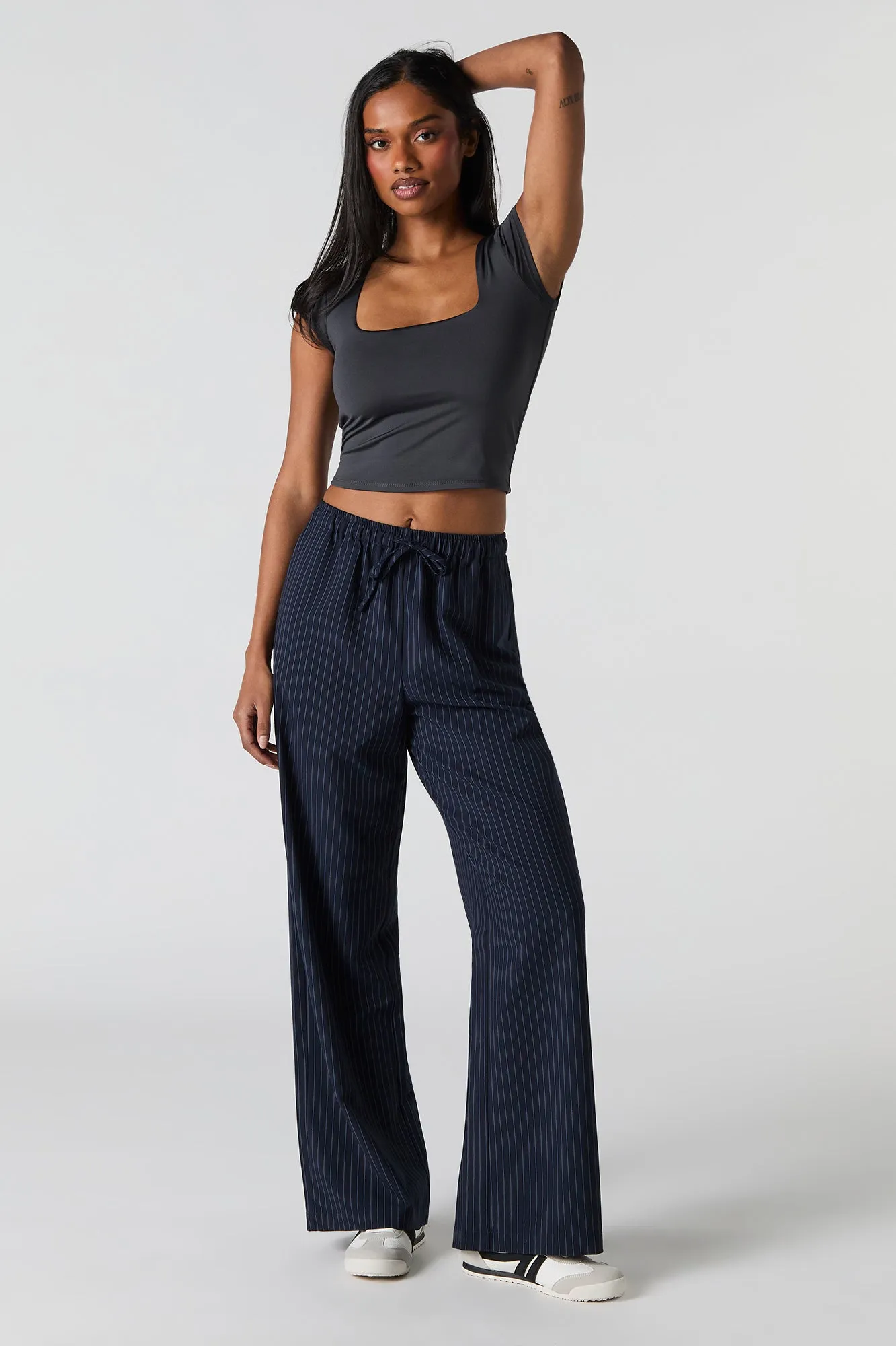 Drawstring Wide Leg Dress Pant sold by Urban Planet