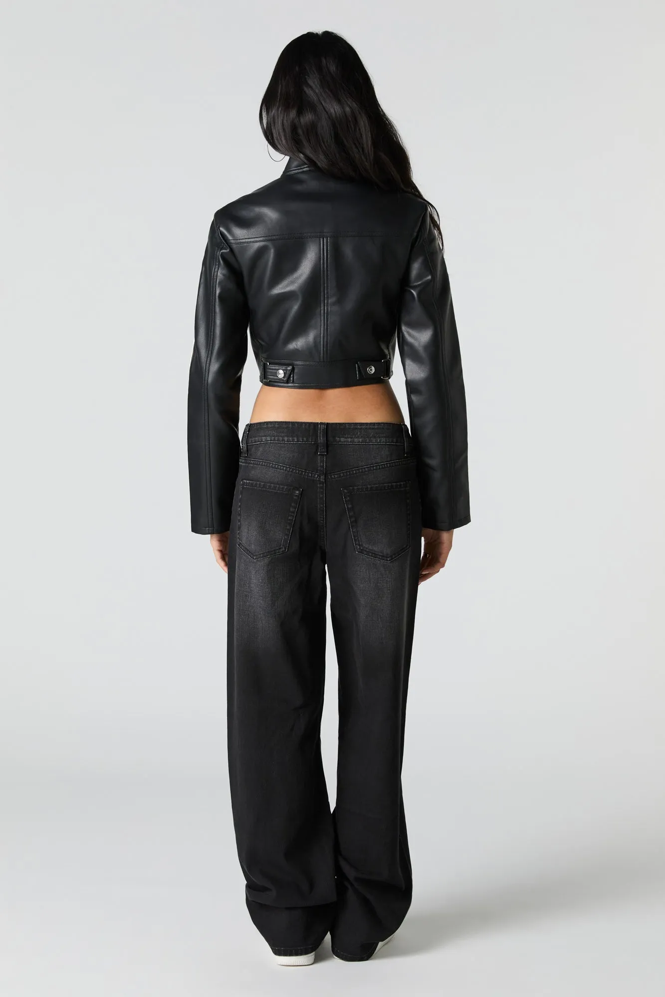 Vintage Black Wash Low Rise Baggy Jean sold by Urban Planet product image thumbnail 3