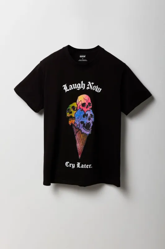 T-shirt à imprimé Laugh Now Cry Later sold by Urban Planet