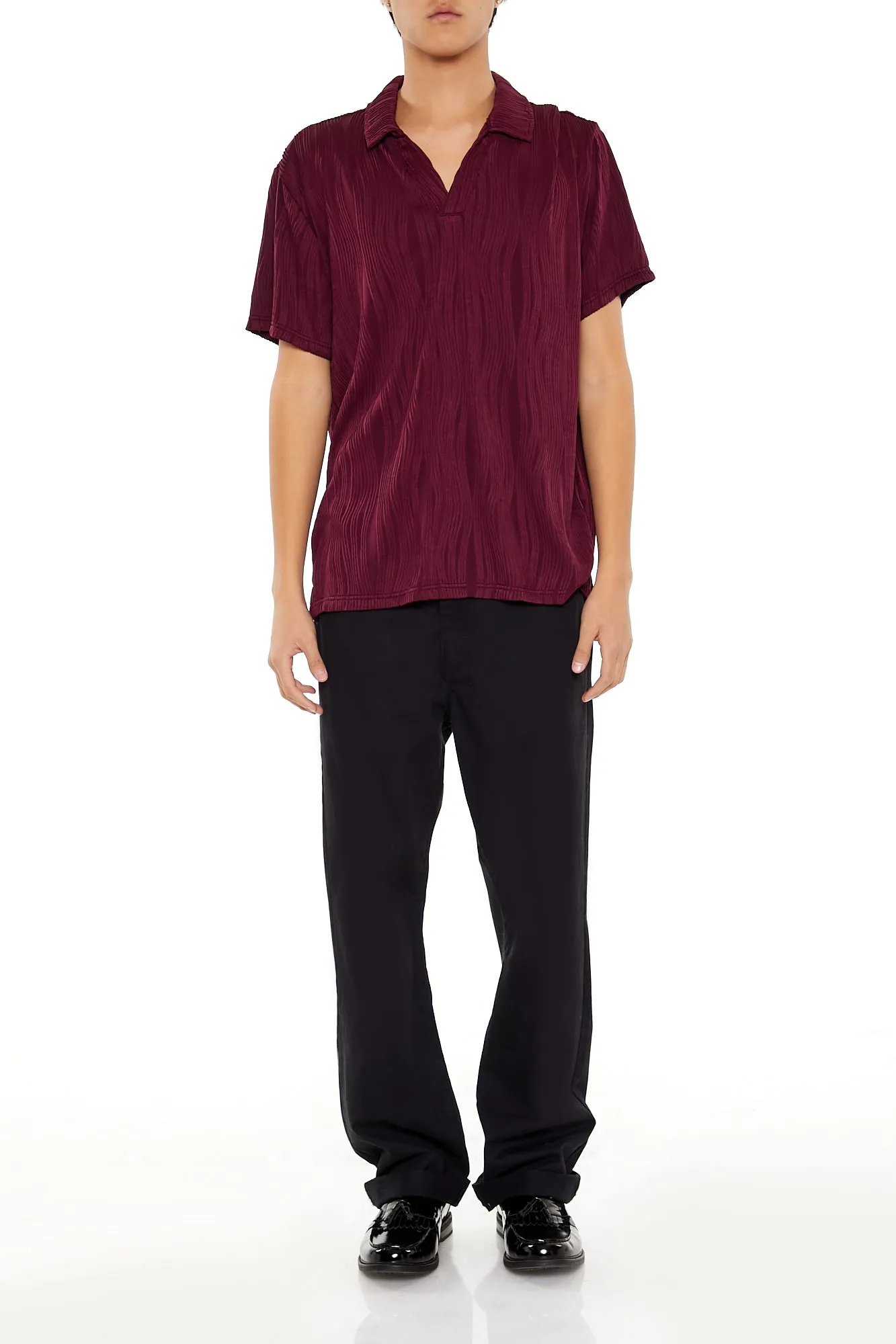 Textured Polo Top sold by Urban Planet product image thumbnail 3