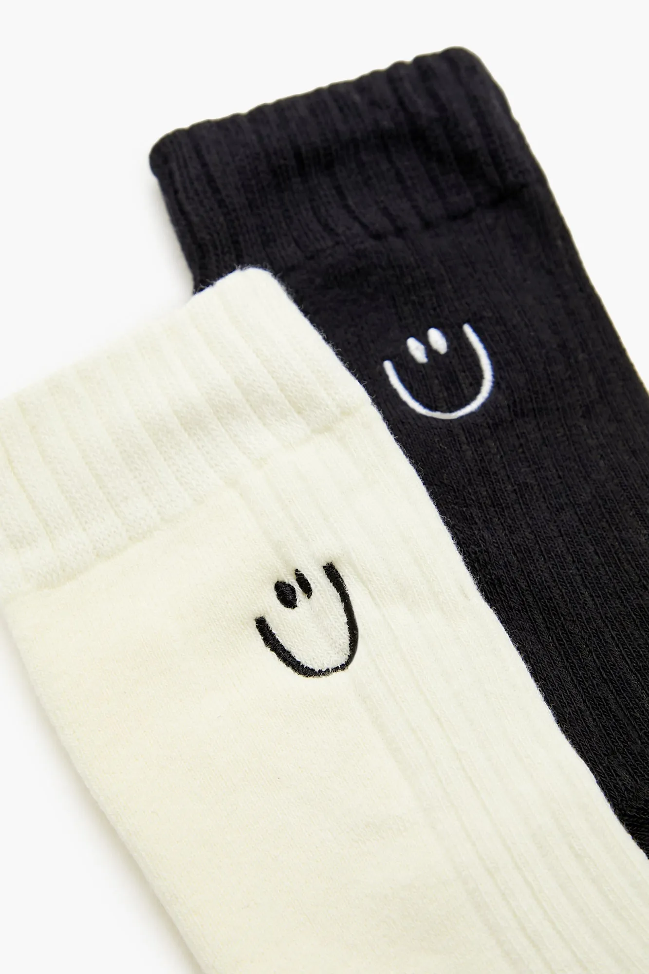 Happy Face Crew Socks (2 Pack) sold by Urban Planet product image thumbnail 2