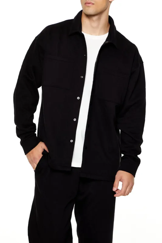 Quilted Fleece Shacket sold by Urban Planet