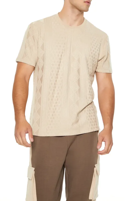 Cable & Honeycomb Knit T-Shirt made by Forever 21