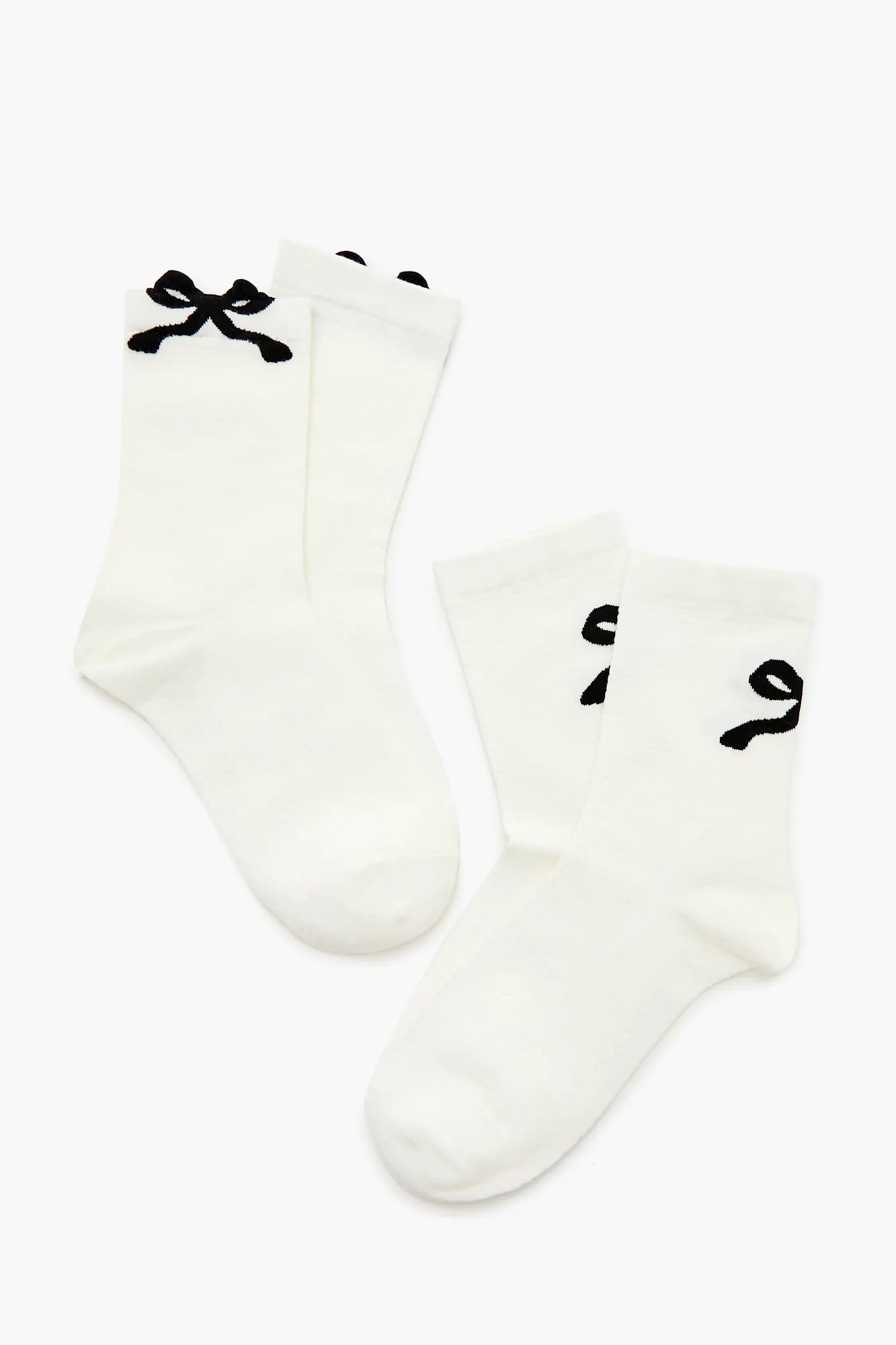 Bow Crew Sock Set (2 Pack) sold by Urban Planet