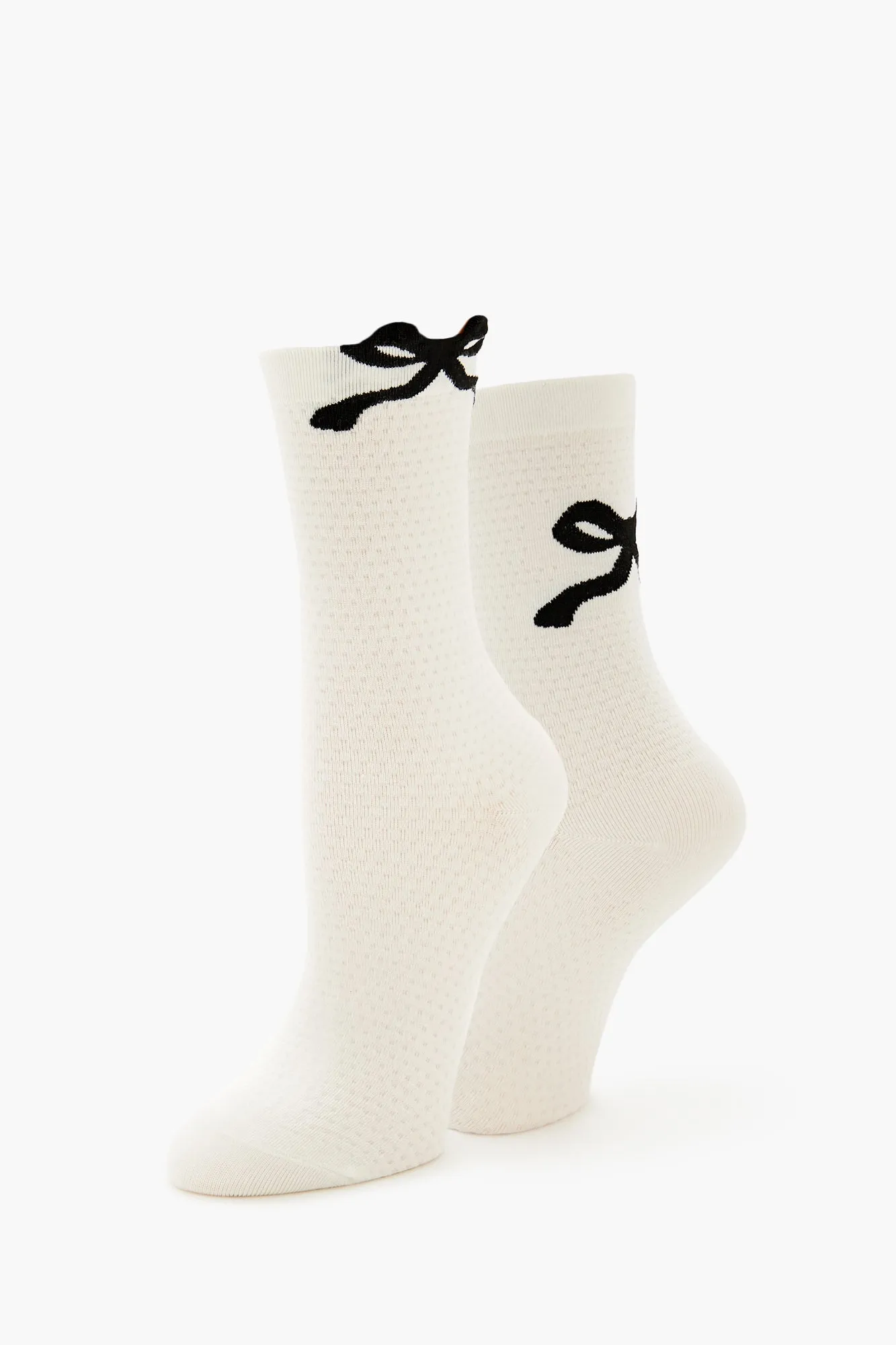 Bow Crew Sock Set (2 Pack) sold by Urban Planet product image thumbnail 2
