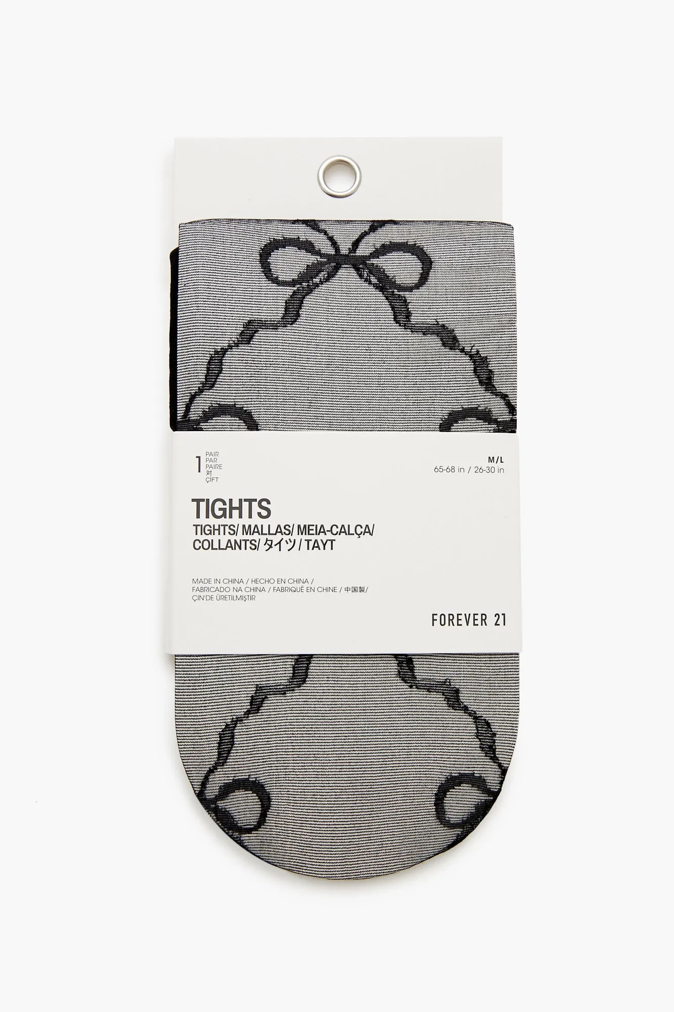 Sheer Lattice Bow Tights sold by Urban Planet