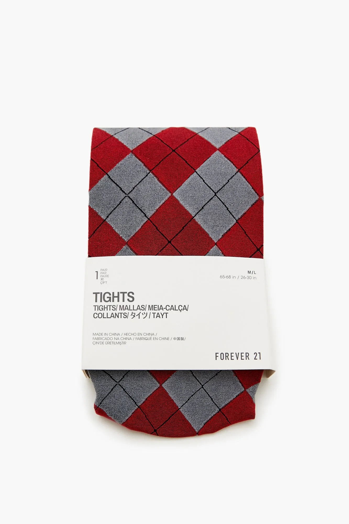 Argyle Print Tights sold by Urban Planet product image thumbnail 2