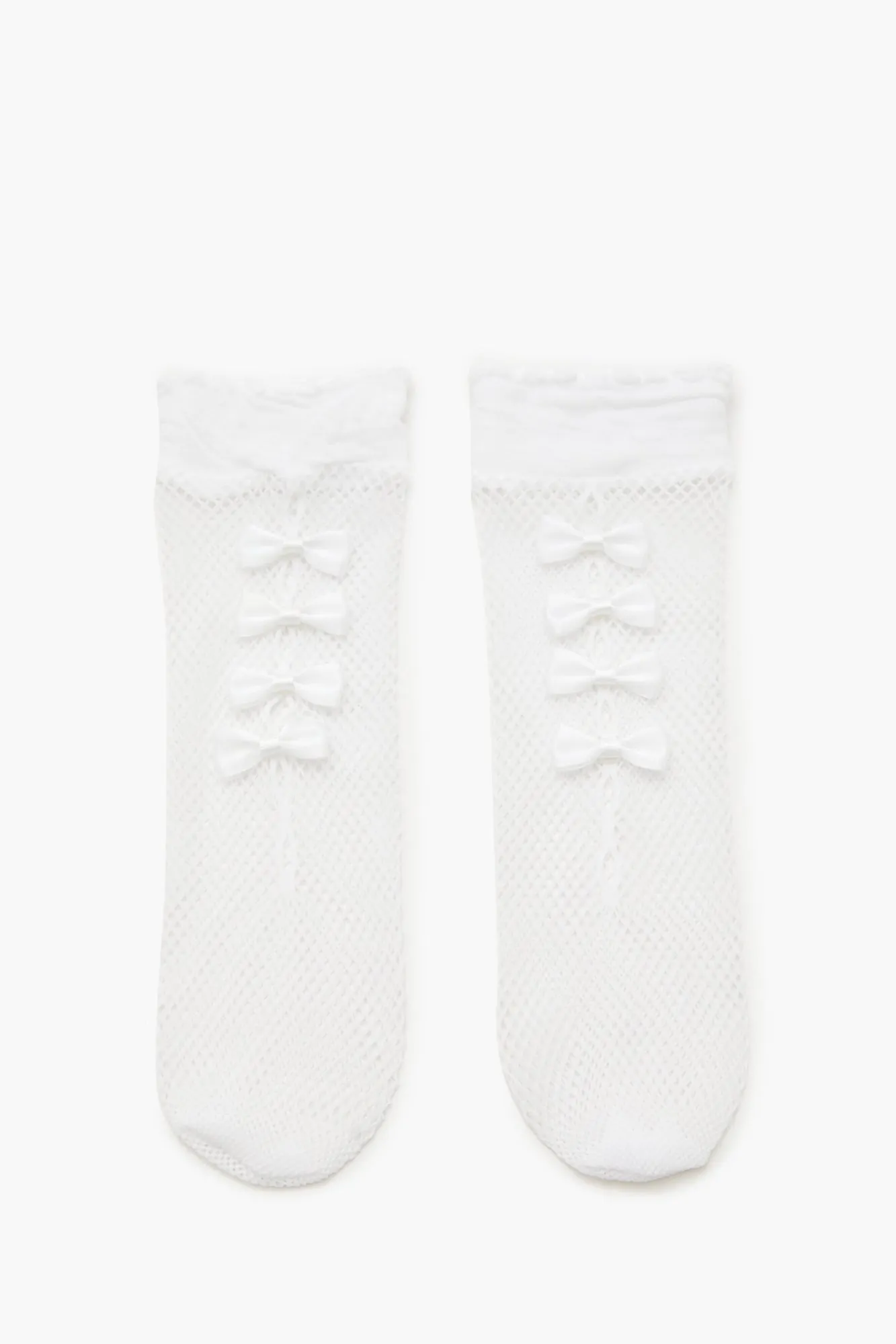 Sheer Fishnet Bow Crew Socks sold by Urban Planet product image thumbnail 4