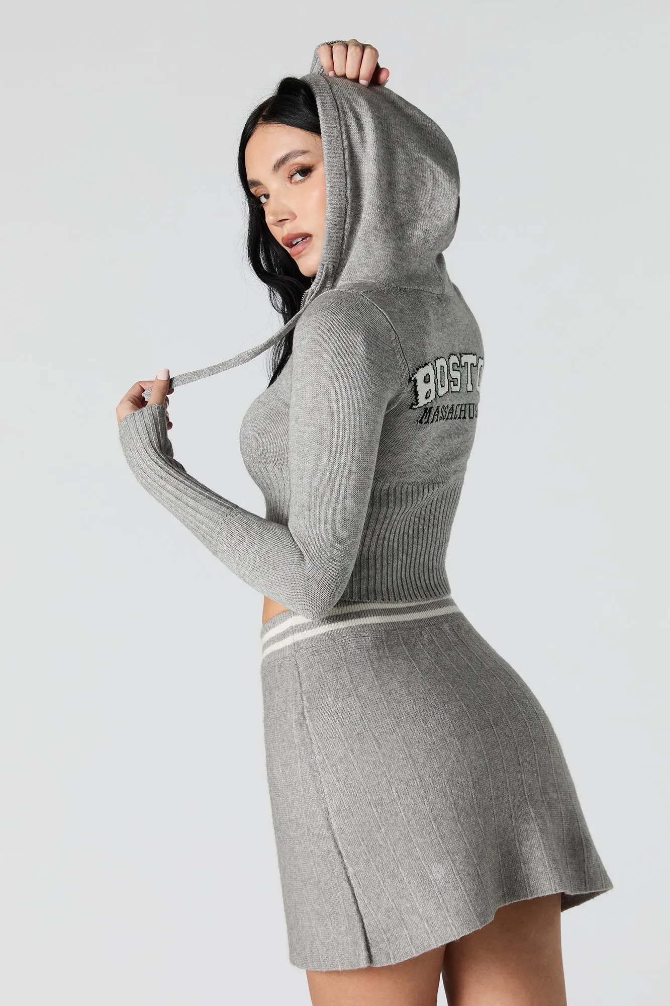 Striped Waist Knit Mini Skirt sold by Urban Planet product image thumbnail 5