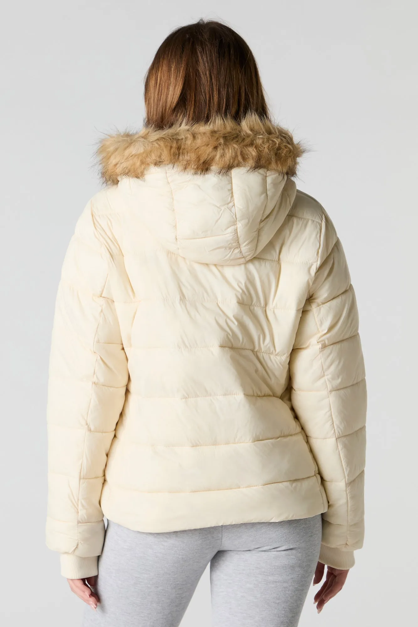 Jacket bouffant à capuchon en similifourrure sold by Urban Planet product image thumbnail 2