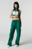 Fleece Wide Leg Cargo Sweatpant sold by Urban Planet