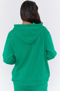 Fleece Longline Zip-Up Hoodie sold by Urban Planet