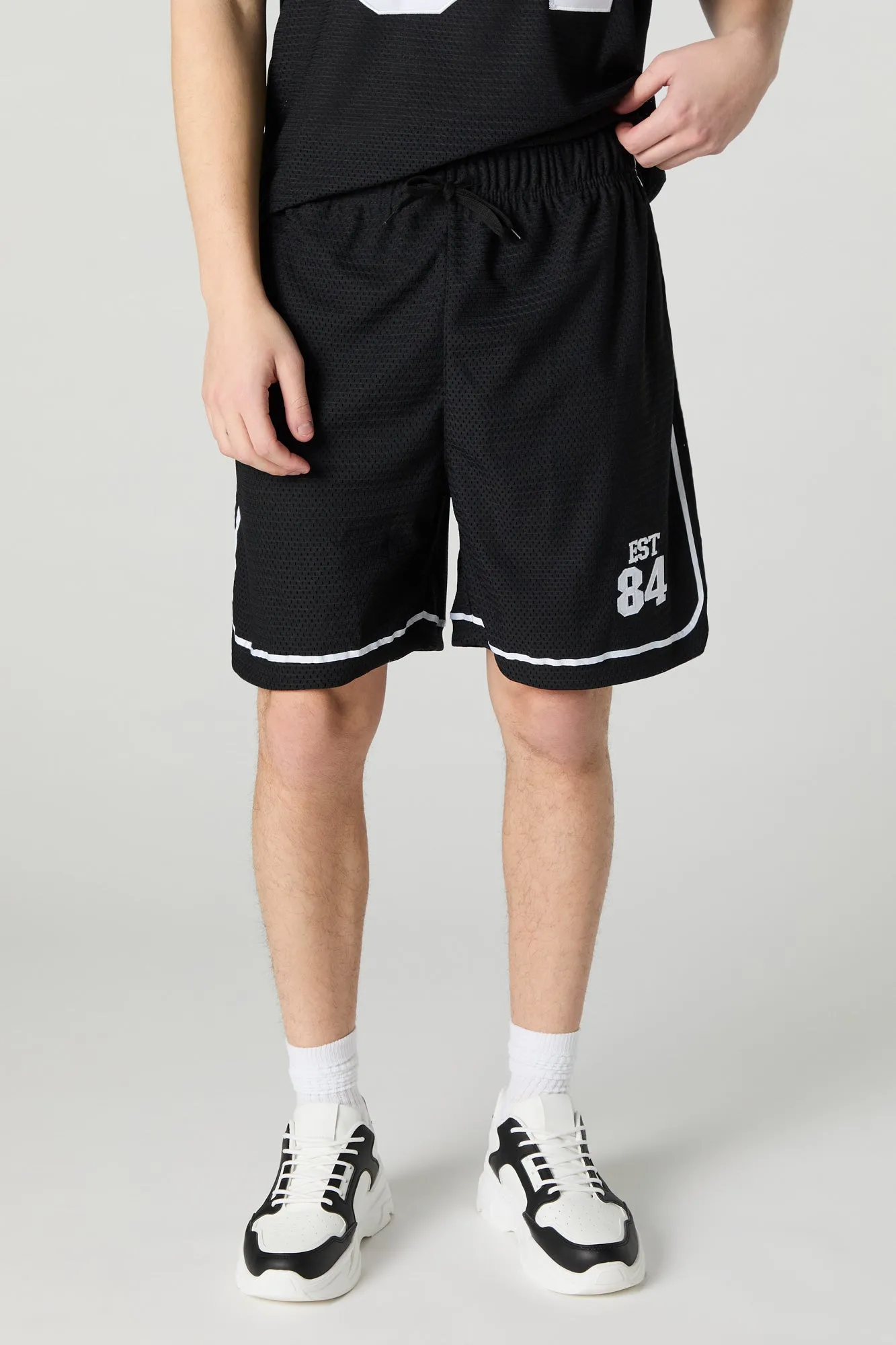 Est 84 Embroidered Mesh Basketball Short sold by Urban Planet product image thumbnail 4