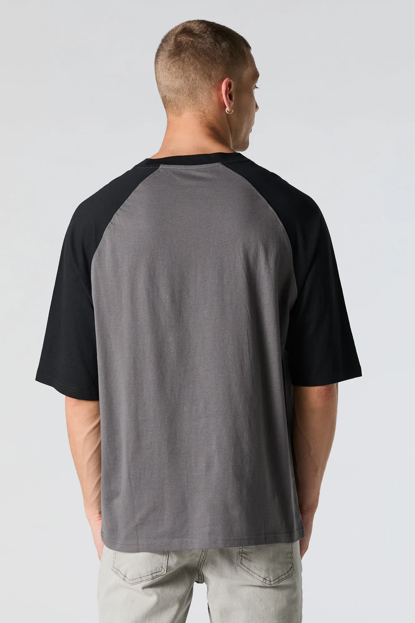 T-shirt raglan décontracté à imprimé London sold by Urban Planet product image thumbnail 2