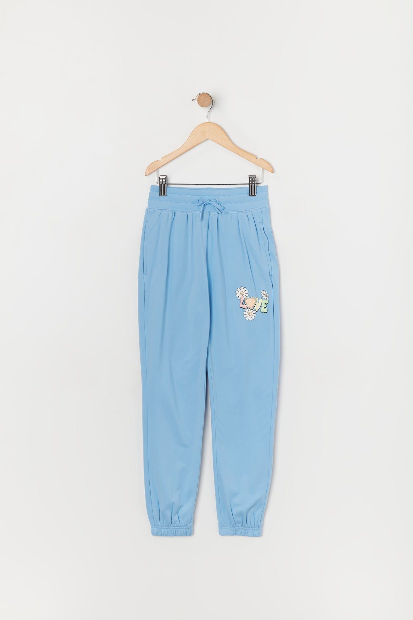 Girls Love Graphic Fleece Jogger sold by Urban Planet