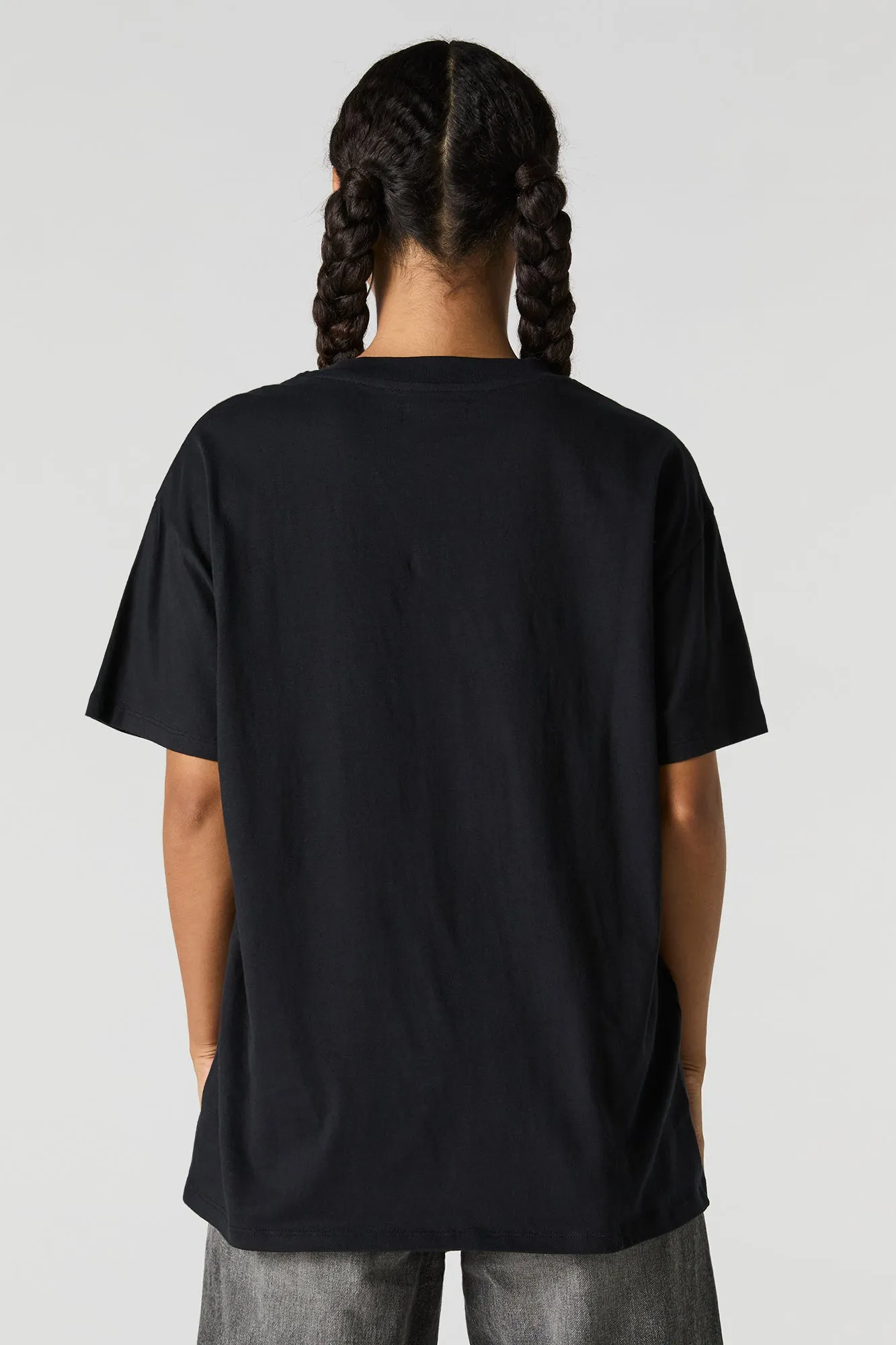 Sporty Graphic V-Neck Boyfriend T-Shirt sold by Urban Planet product image thumbnail 5