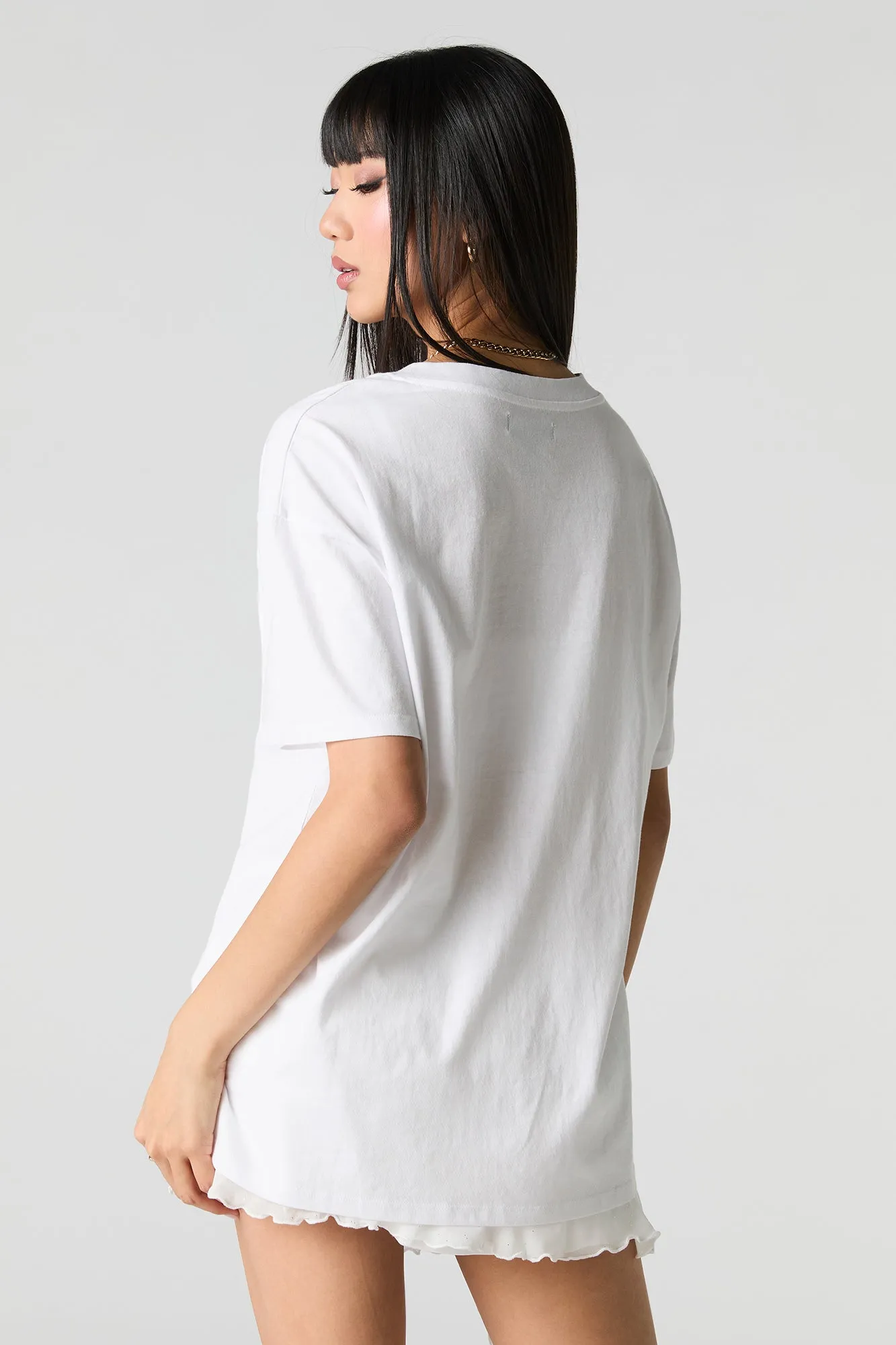 T-shirt à imprimé New York City 06 avec encolure en V sold by Urban Planet product image thumbnail 2