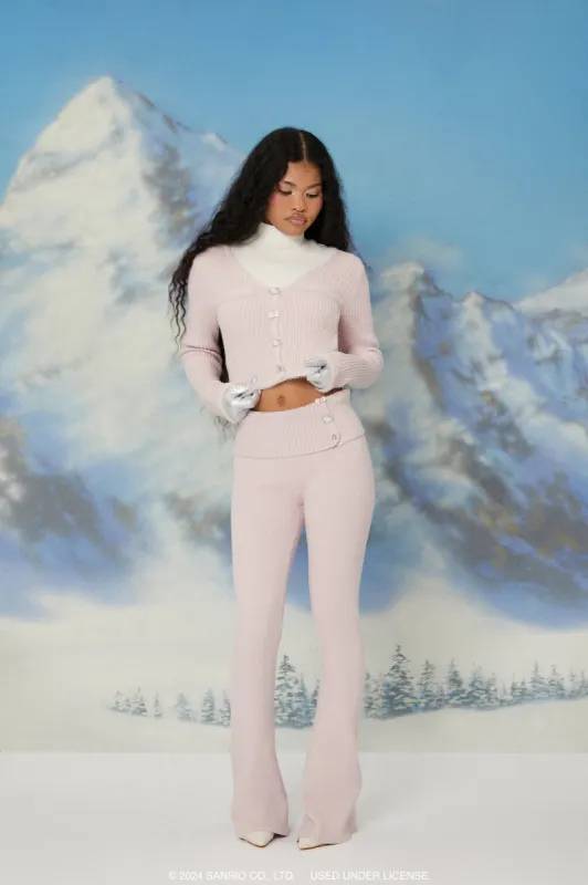 Pantalon à jambe évasée en tricot avec imprimé Hello Kitty sold by Urban Planet