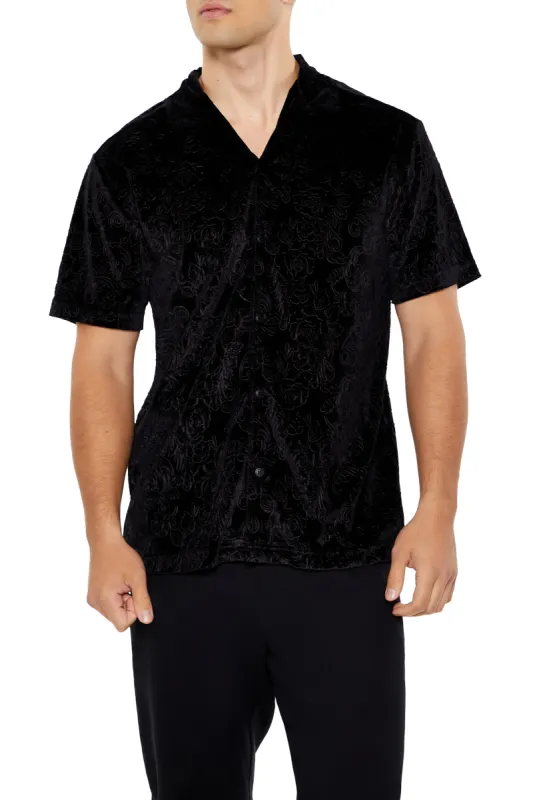 Textured Floral Short Sleeve Top sold by Urban Planet
