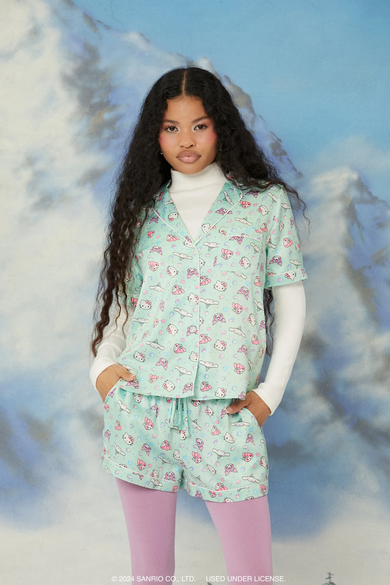 Hello Kitty & Friends Top & Short 2 Piece Pajama Set sold by Urban Planet product image thumbnail 3