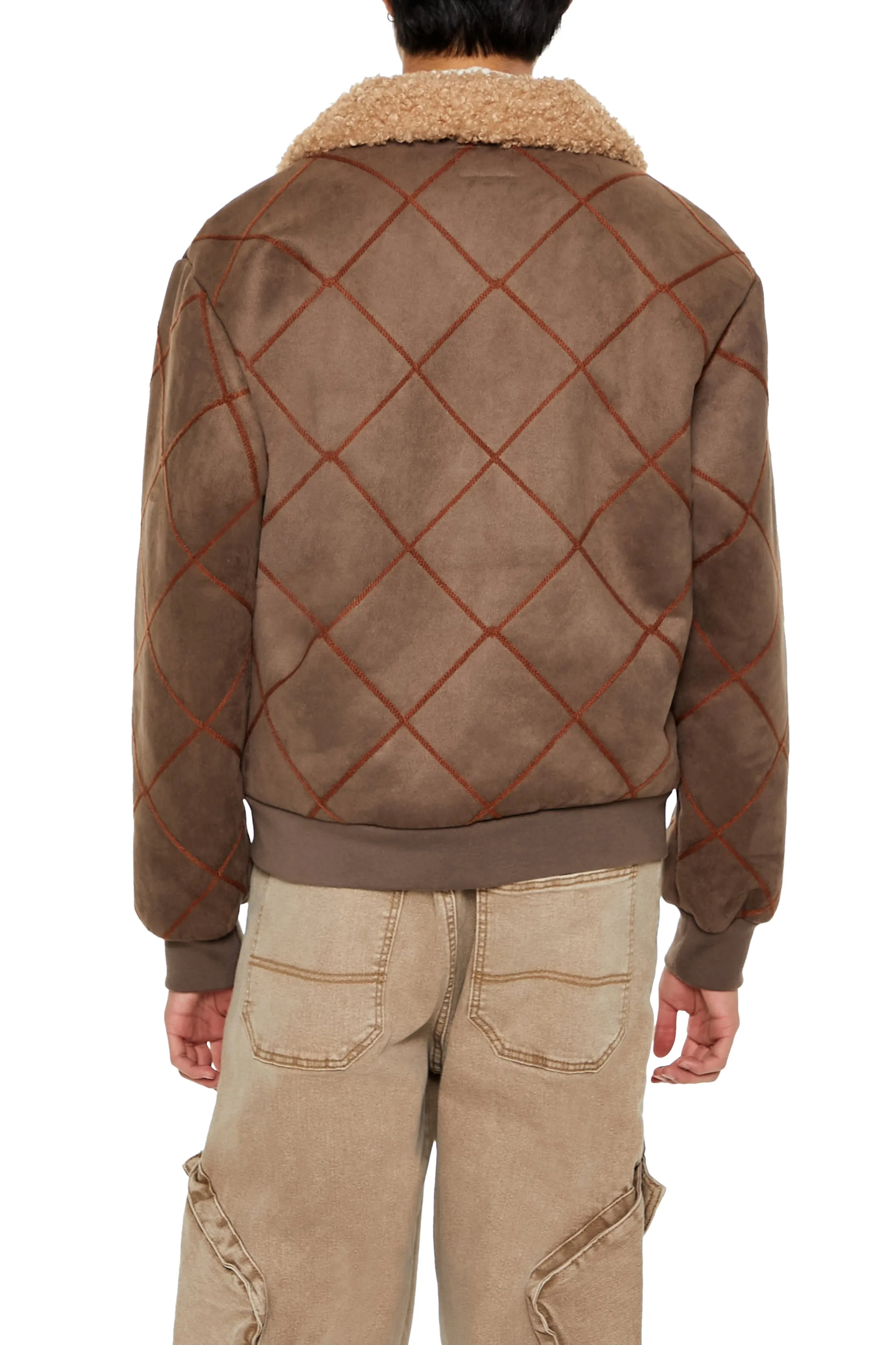 Quilted Faux-Shearling Lined Jacket sold by Urban Planet product image thumbnail 2