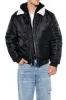 Faux-Shearling Collar Bomber Jacket sold by Urban Planet