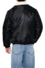 Faux-Shearling Collar Bomber Jacket sold by Urban Planet