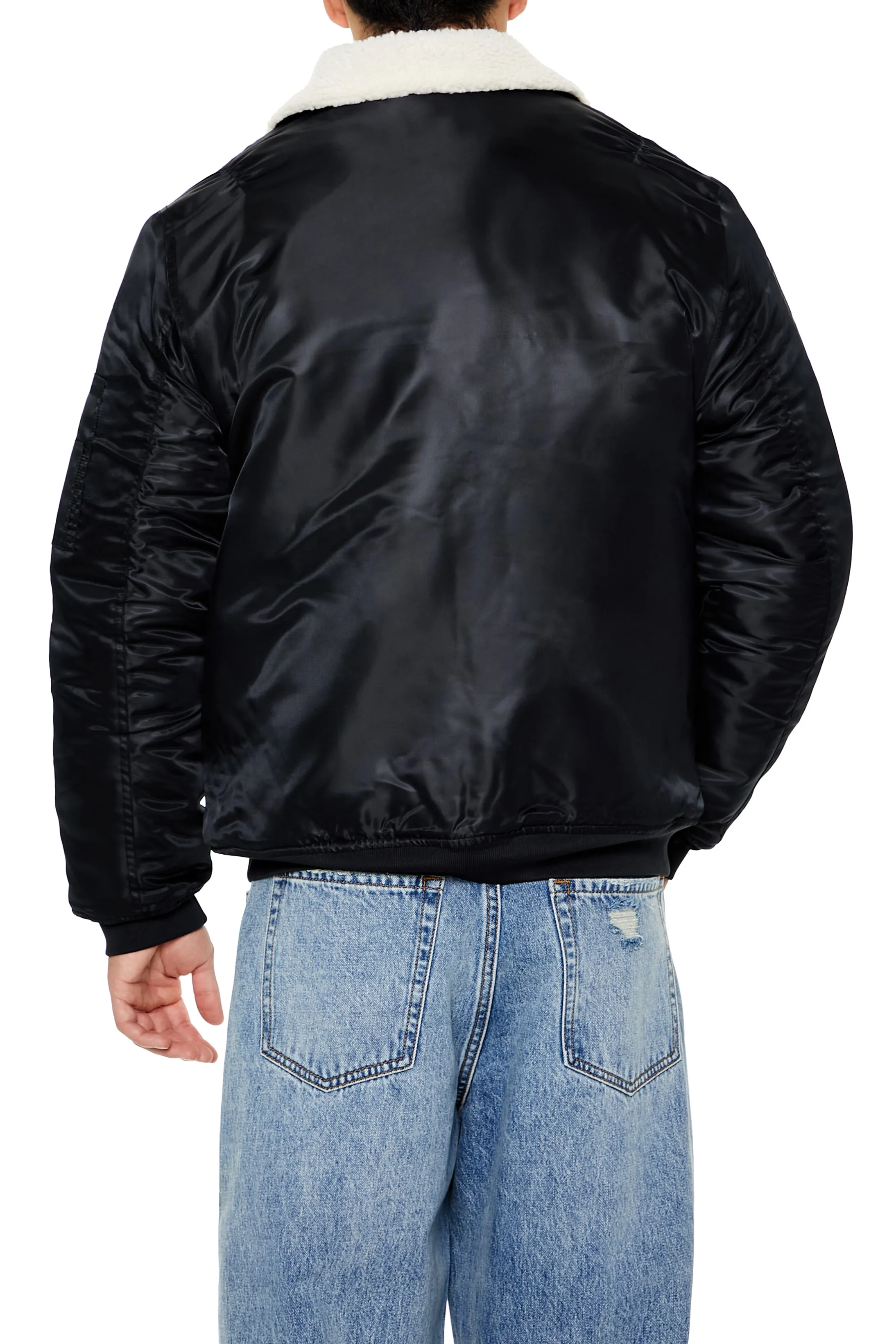Faux-Shearling Collar Bomber Jacket sold by Urban Planet product image thumbnail 2