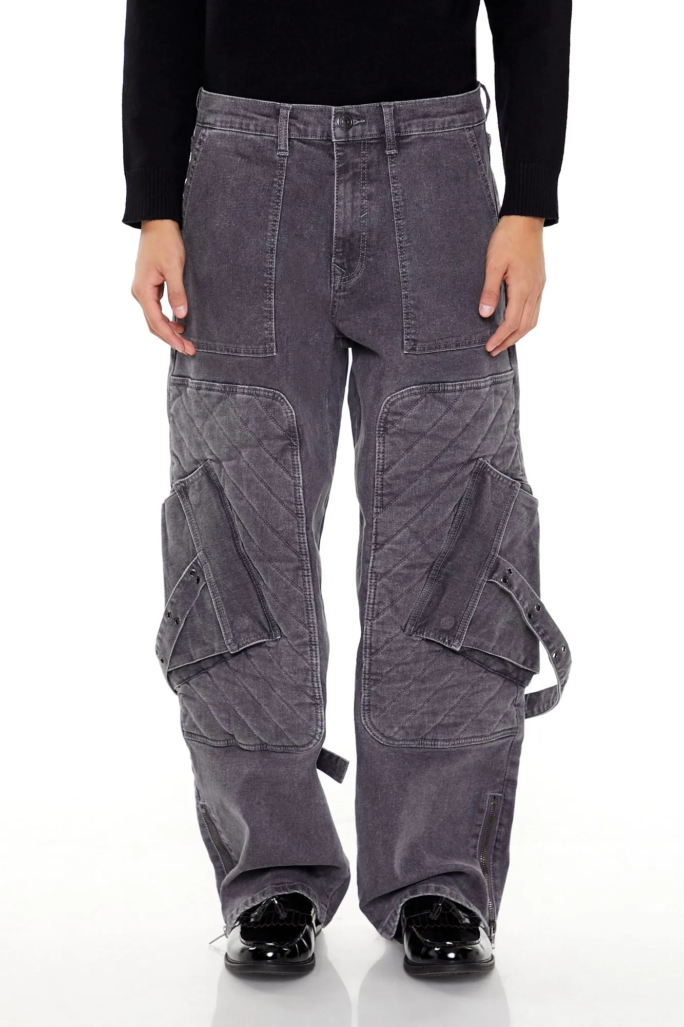 Baggy Wide Leg Utility Cargo Jean sold by Urban Planet